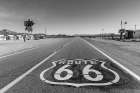 Historic Highway 66 in Amboy, California, USA. Art Print